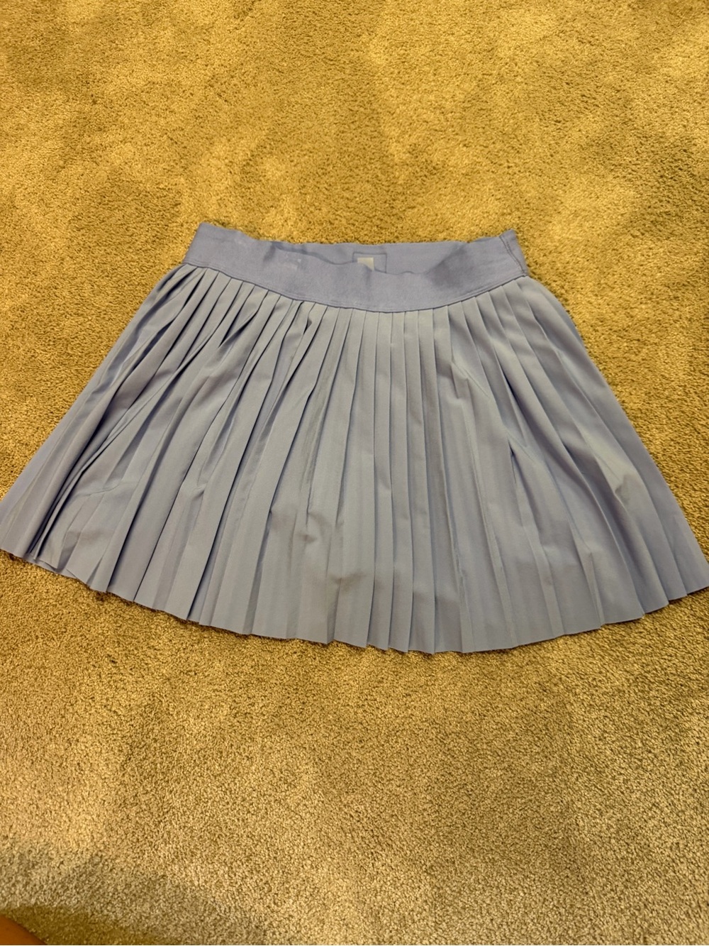 Beyond Yoga Light Blue Pleated Mini Skirt